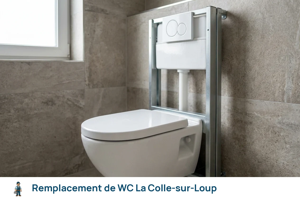 Remplacement de WC à La Colle-sur-Loup