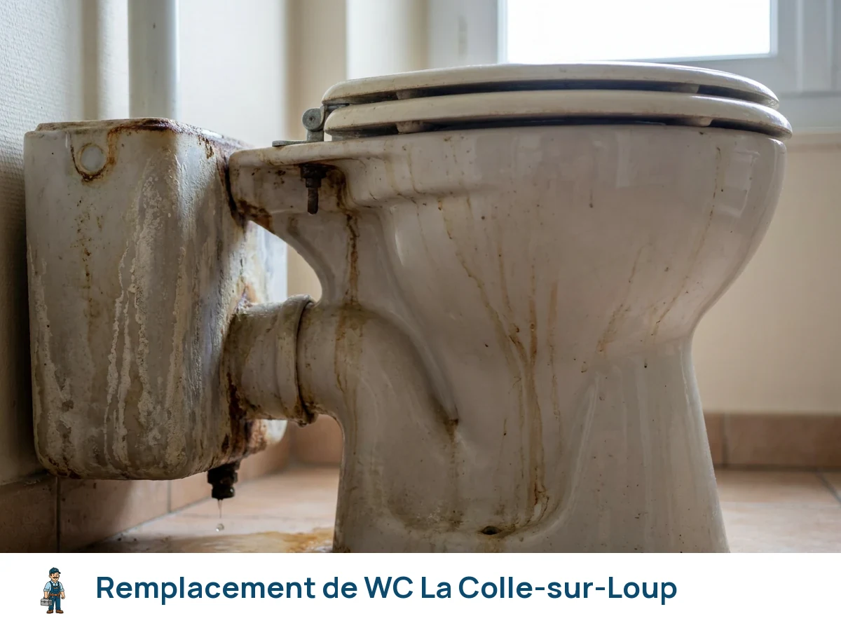 Remplacement de WC à La Colle-sur-Loup