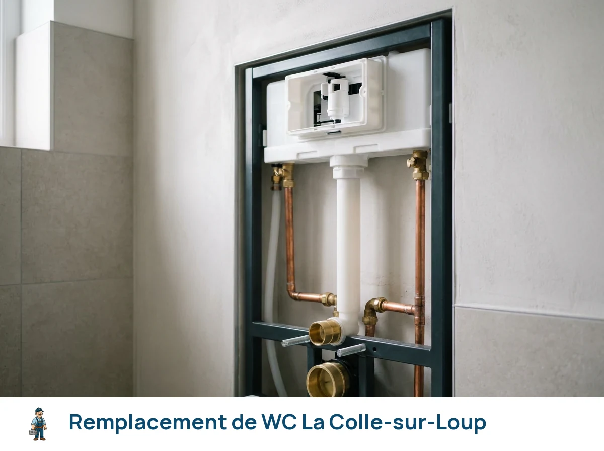 Remplacement de WC à La Colle-sur-Loup