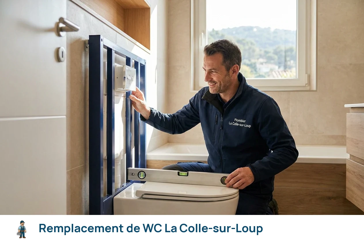 Remplacement de WC à La Colle-sur-Loup